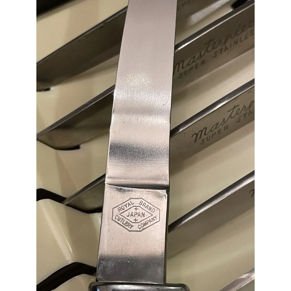 Steak Knives Stainless Steel Set of 6 Royal‎ Brand Cutlery Japan VTG MCM